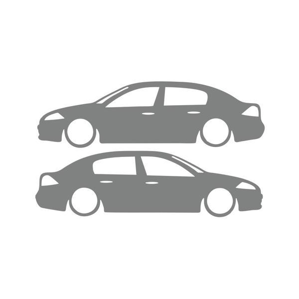 Basık Megane 2 Sticker 17x17 Cm Gri - Image 1