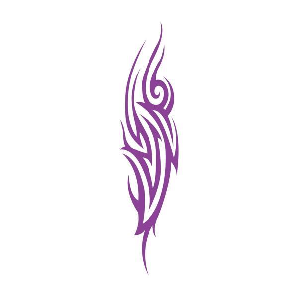 Alev Tribal Sticker 17x17 Cm Mor - Image 1