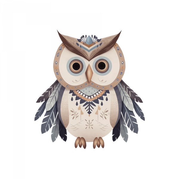 Baykuş Duvar Stickerı - Image 1