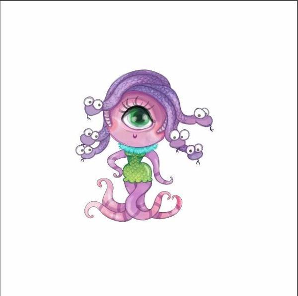 Canavar Gözü Detaylı Duvar Stickerı - Image 1