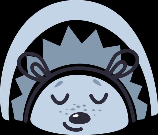 Gökkuşağı Altında Uyuyan Kirpi - Image 1