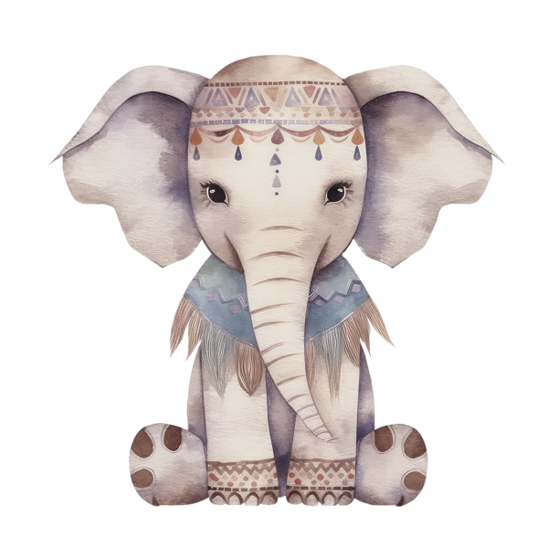 Fil Yavrusu Duvar Stickerı - Image 1