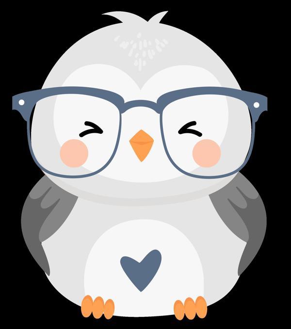 Gözlüklü Baykuş Duvar Stickerı - Image 1