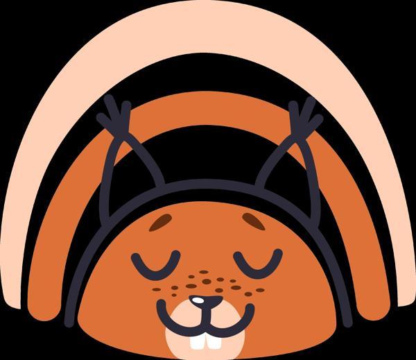 Gökkuşağı Altında Uyuyan Sincap - Image 1