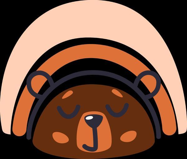 Gökkuşağının Altında Uyuyan Ayı - Image 1