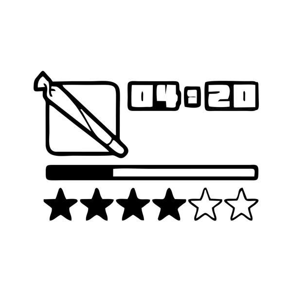 GTA Sticker 17x17 Cm Siyah - Image 1