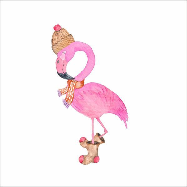 Flamingo Duvar Sticker - Image 1