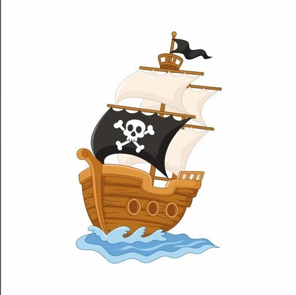 Korsan Gemisi Duvar Sticker'ı - Image 1