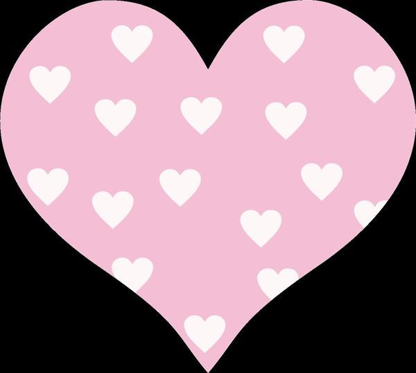 Kalpli Pembe Kalp Duvar Stickerı - Image 1