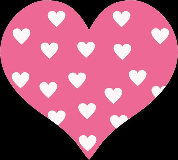 Kalpli Pembe Kalp Duvar Stickerı - Image 1