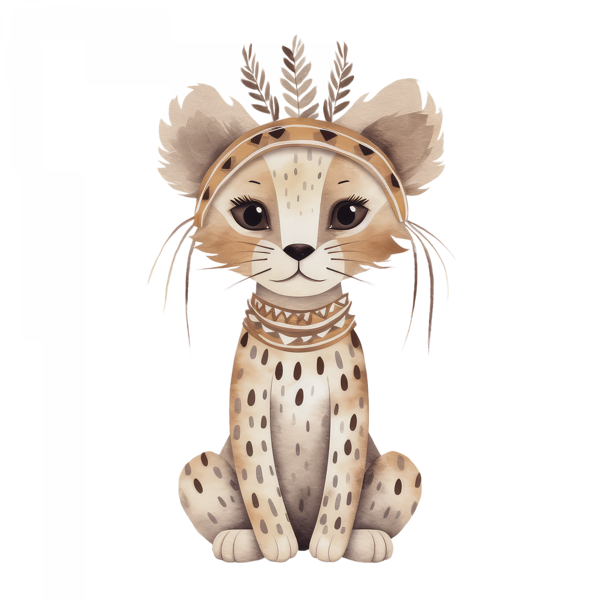 Leopar Yavrusu Duvar Stickerı - Image 1