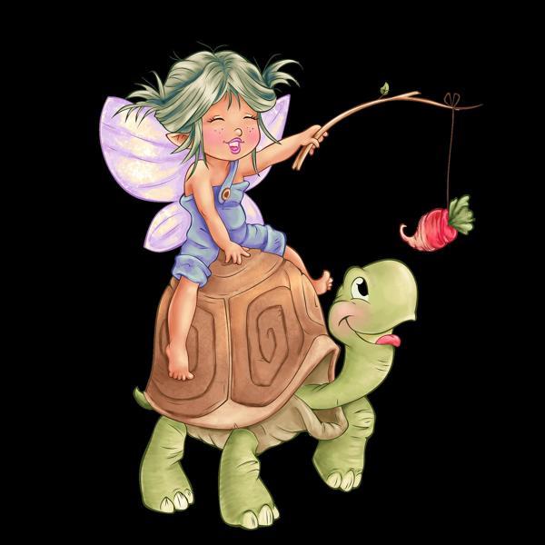 Kaplumbağa Üstündeki Peri Kız - Image 1