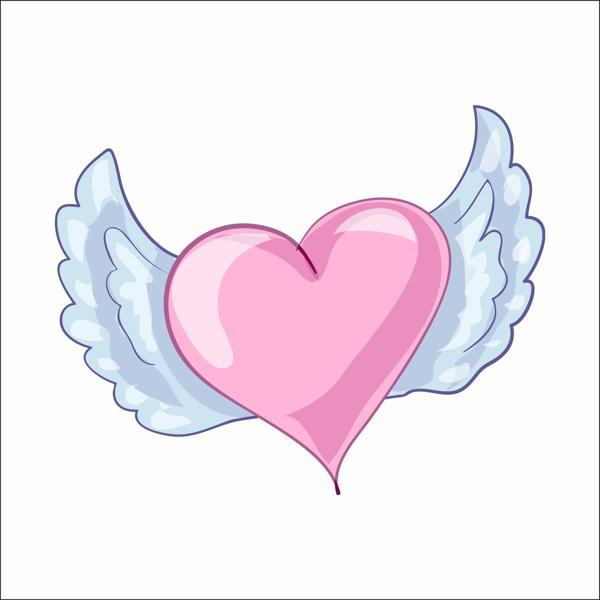 Kanatlı Kalp Sticker - Image 1