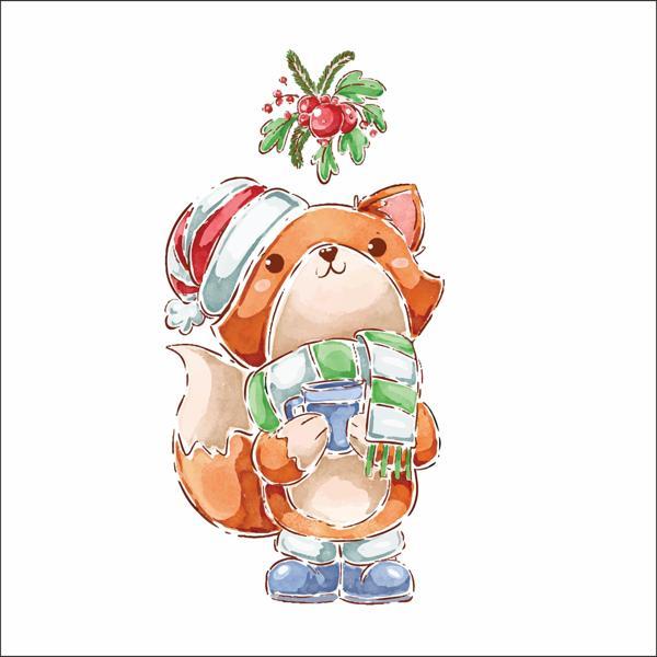 Kış Tilki Sticker - Image 1