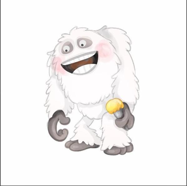 Karlı Canavar Yeti Çocuk Odası Stickerı - Image 1