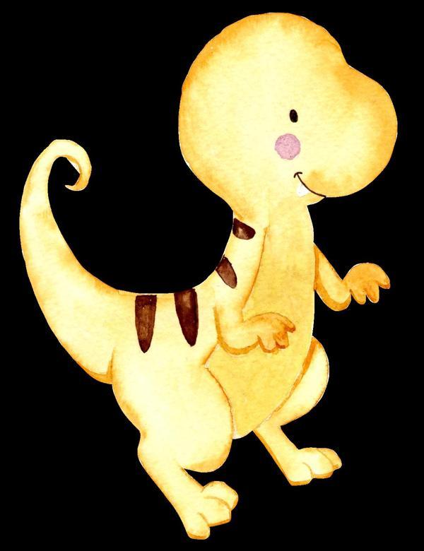 Sarı Dinozor Duvar Stickerı - Image 1