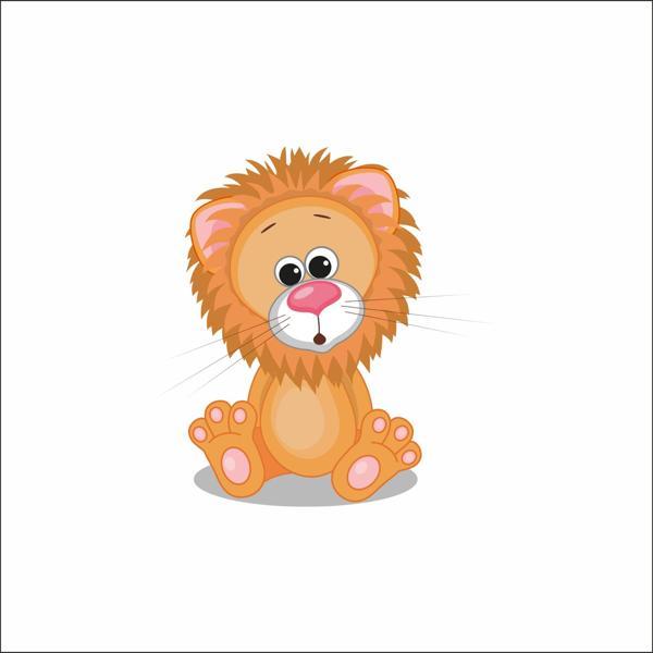Sevimli Aslan Sticker - Image 1