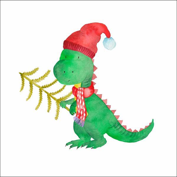 Sevimli Dinazor Duvar Sticker - Image 1