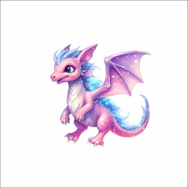 Sevimli Ejder Sticker - Image 1