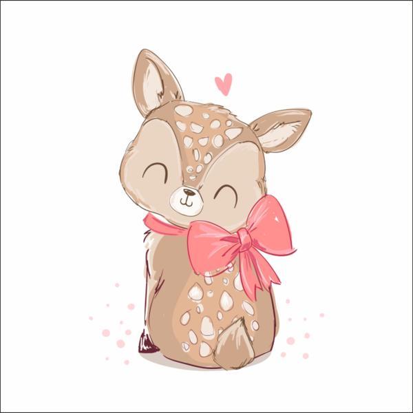 Sevimli Geyik Sticker - Image 1