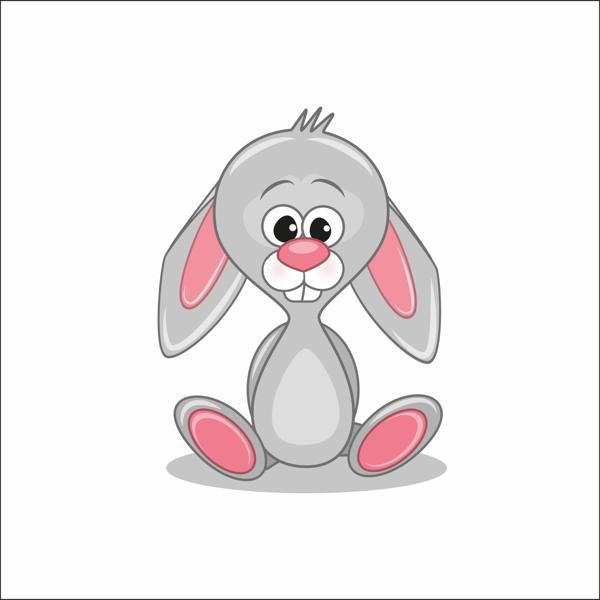 Sevimli Tavşan Sticker - Image 1