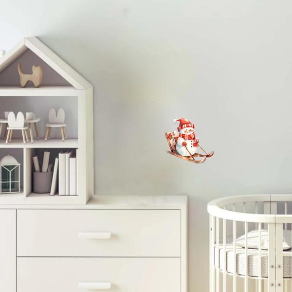 Patenci Karlı Adam Duvar Stickerı - Image 1