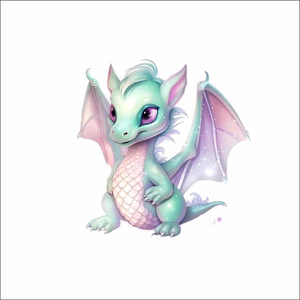 Sevimli Ejder Sticker 10 - Image 1