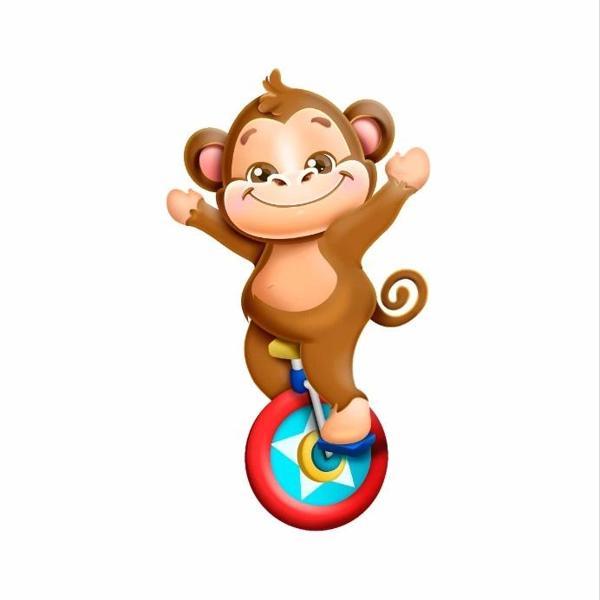 Sirk Maymunu Duvar Sticker - Image 1