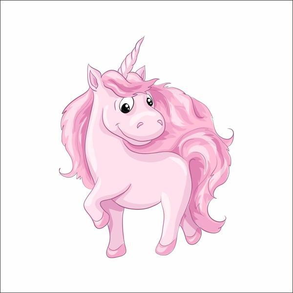Sevimli Unicorn Sticker - Image 1