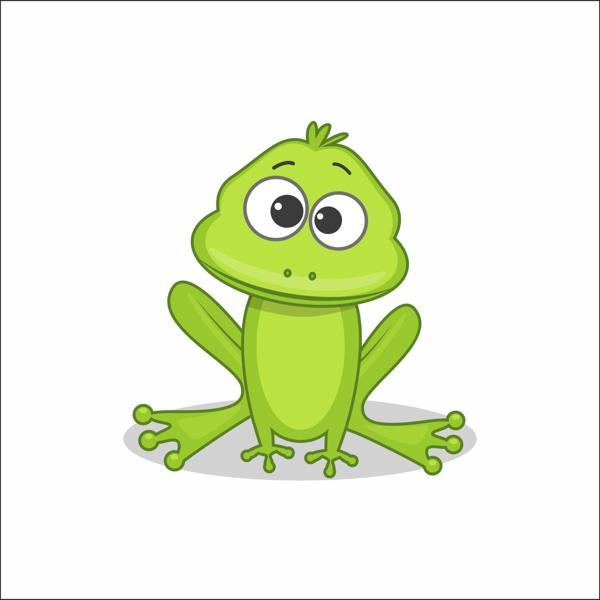 Sevimli Kurbağa Sticker - Image 1