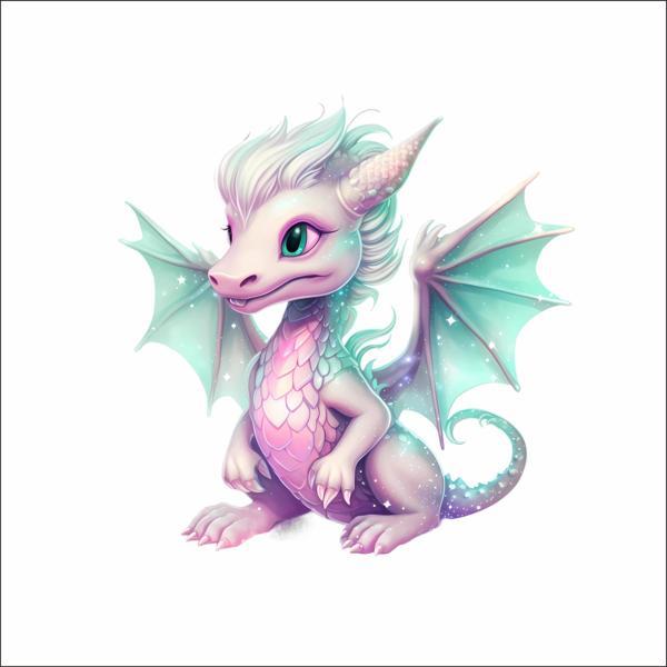 Sevimli Ejder Sticker 14 - Image 1