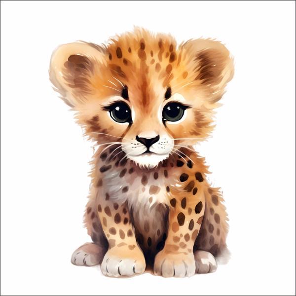 Sevimli Kaplan Sticker 1 - Image 1