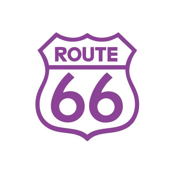 Route 66 Sticker 17x17 Cm Mor - Image 1