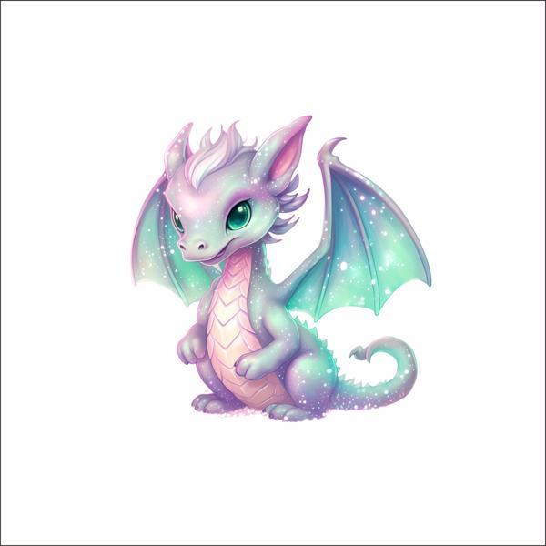 Sevimli Ejder Sticker 3 - Image 1