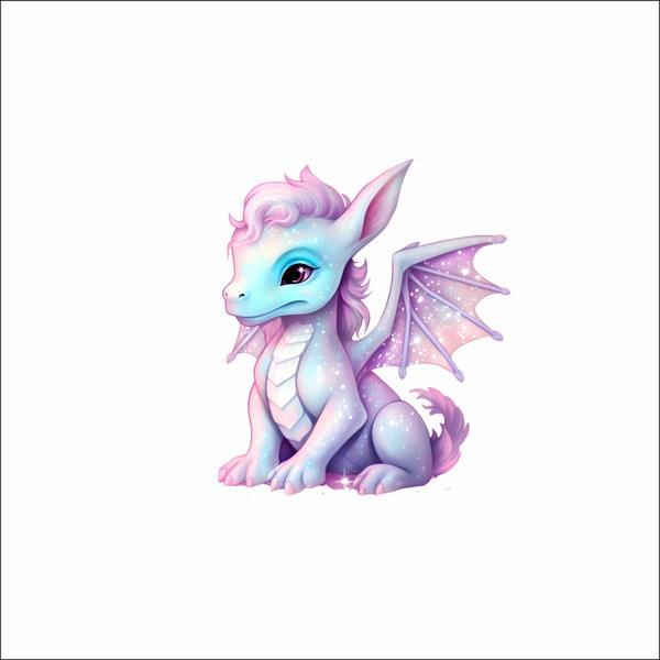 Sevimli Ejder Sticker 4 - Image 1