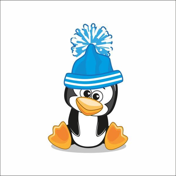 Sevimli Penguen Sticker - Image 1