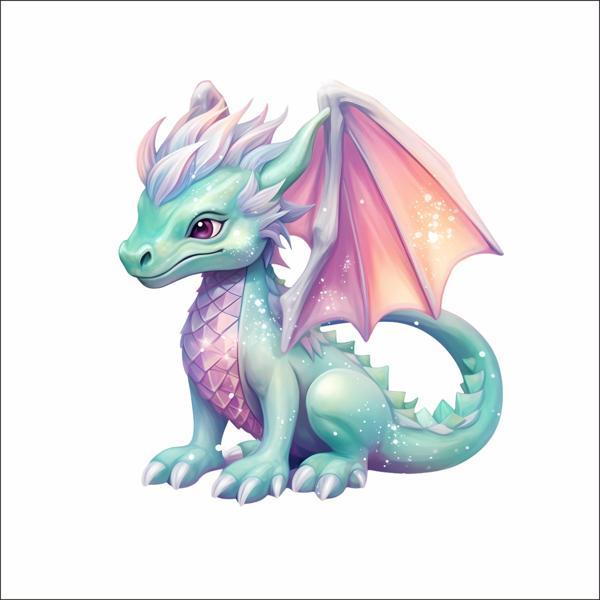 Sevimli Ejder Sticker 5 - Image 1