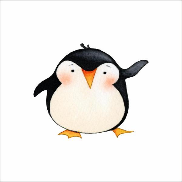 Sevimli Penguen Sticker - Image 1