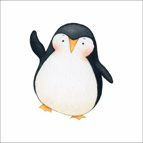 Sevimli Penguen Sticker - Image 1