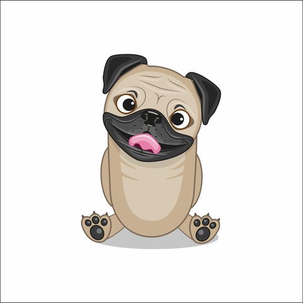 Sevimli köpek Sticker - Image 1
