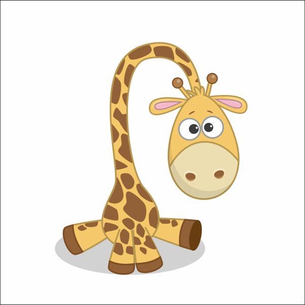 Sevimli Zürafa Sticker - Image 1