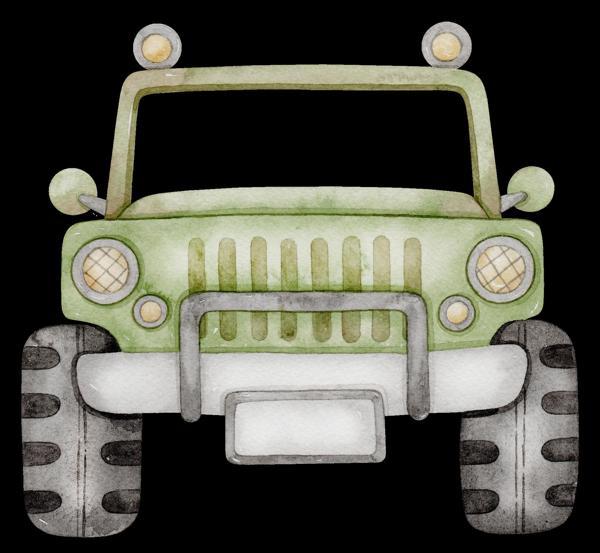 Yeşil Jeep Duvar Stickerı - Image 1