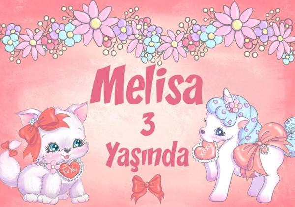 Unicorn Temalı Doğum Günü Afişi - 35x50 Cm - Image 1