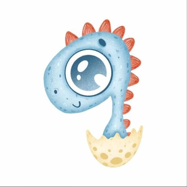 Yumurtadan Çıkan Dinazor Duvar Stikcer - Image 1