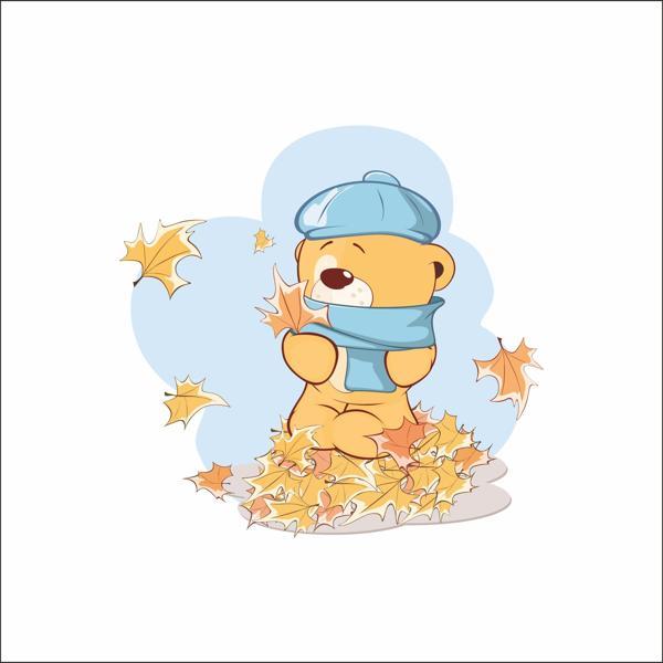 Sonbahar Ayı Sticker - Image 1