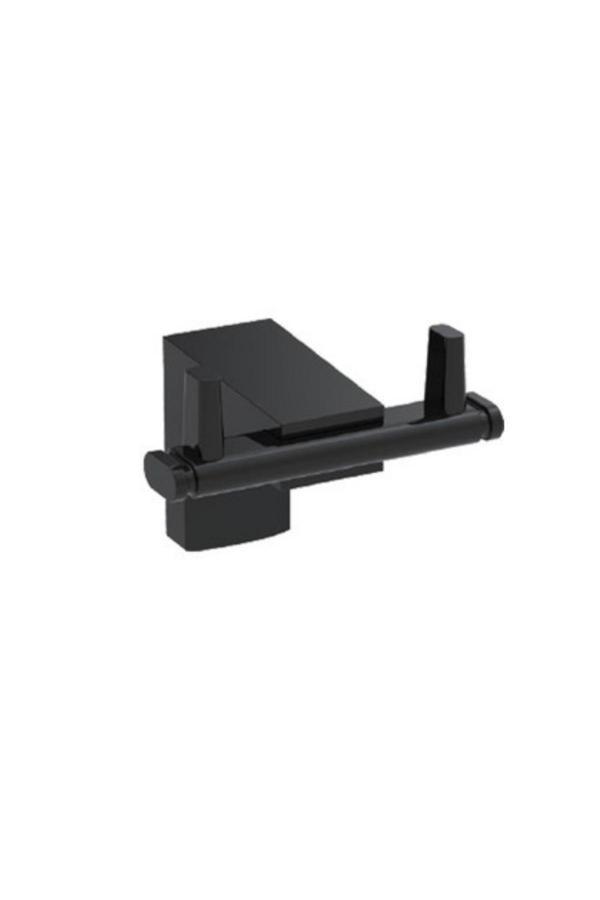 Deppot Duxxa A.1721.S F1 Ikili Bornozluk Askılık Mat Siyah - Image 1