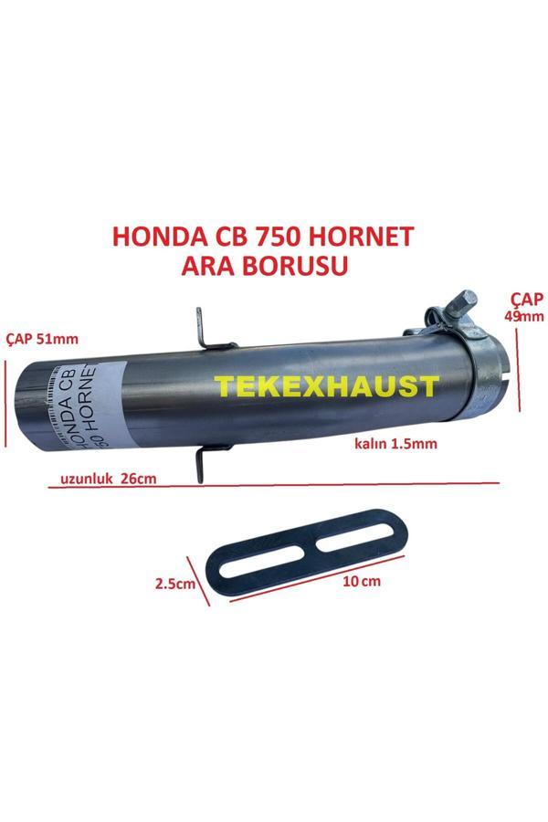 Tek Exhaust Honda Cb 750 Hornet Egzoz Ara Borusu Demonte Usta Grektirmez Eksos Egsos - Image 1