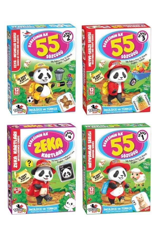 Totteriq Bebeğimin İlk Zeka Kartları 4.Lü Efsane Set Eğitici Oyuncaklar - Image 1