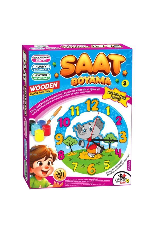 Totteriq Ahşap Saat Boyama (Boyama Etkinlik Seti) - Image 1