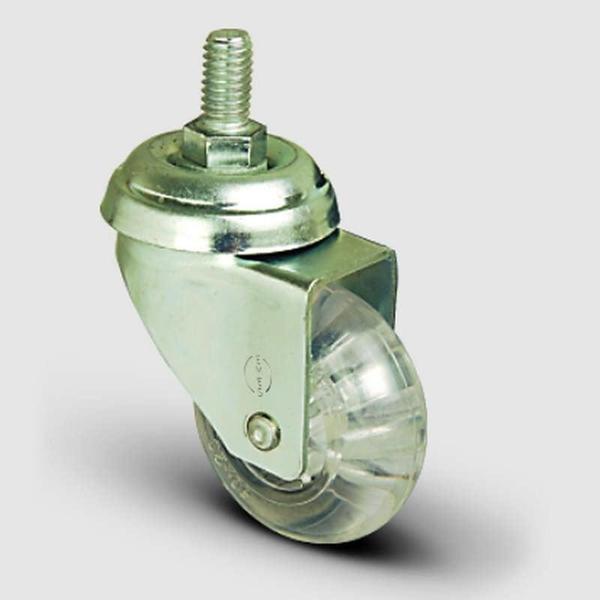 EP05DBP75 Sarhoş Şeffaf Tekerlek Çap:75 55 Kg Taşır - Image 1